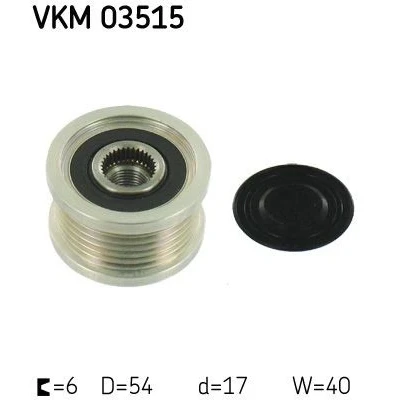 Kuva SKF VKM 03515 Laturin Vapaakytkin 40 OPEL: Astra J Hatchback, Sports Tourer, Zafira C Tourer