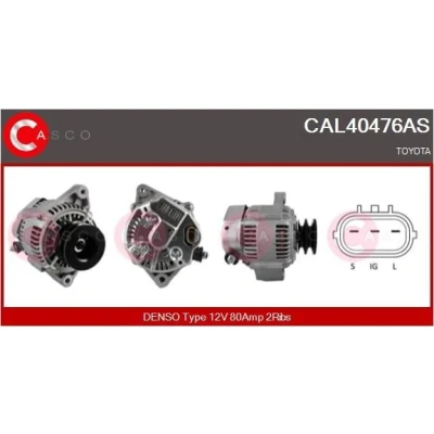 Kuva CASCO CAL30168AS Laturi 12V 55A FIAT: Ducato I Flatbed Kuorma auto/Alusta, 132, Uno Hatchback