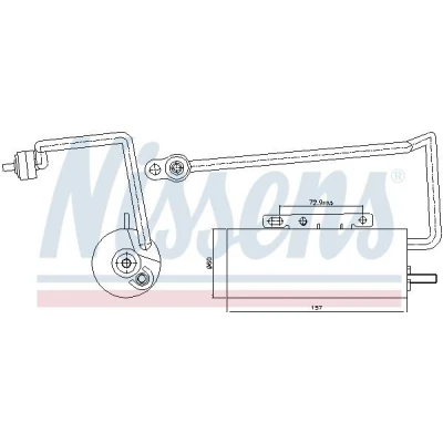 Kuva NISSENS 95410 Ilmastoinnin Kuivain Alumiini OPEL: Vectra C CC