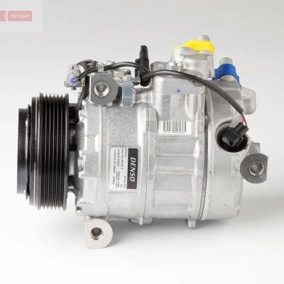 Kuva DENSO DCP05093 Ilmastoinnin Kompressori 7SBU17C 12 PAG 46 R 134a magneettikytkimellä BMW: 3 Touring, 5 Sedan, Sedan