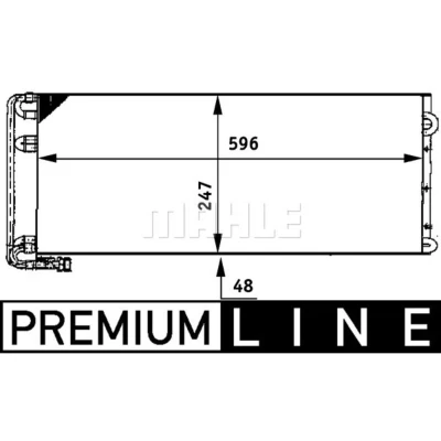 Kuva Lauhdutin, ilmastointilaite MAHLE AC 669 000P