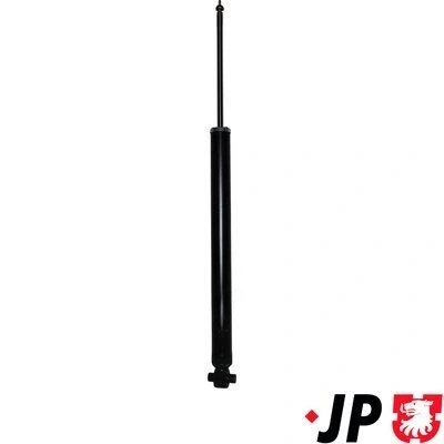 Kuva JP GROUP 3852100400 Iskunvaimentimet Taka akseli Kaasupaine Kaksiputki Joustintuki Tappi ylhäällä, Silmukka alhaalla MAZDA: 3 Hatchback, Sedan