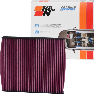 Kuva K&amp;N Filters DVF5003 Raitisilmasuodatin Aktiivihiilisuodatin 254 35 neliönmuotoinen SKODA: Fabia 2, III Farmari, Roomster