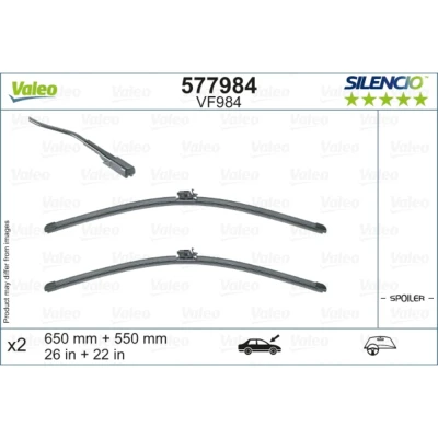 Kuva Pyyhkijänsulka Valeo 577984 Edessä Flatblade pyyhinsulka (rungoton) MERCEDES BENZ: GLE