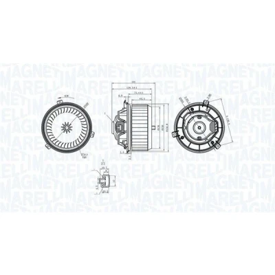 Kuva MAGNETI MARELLI 069412363010 Sähkömoottori, Sisätilanpuhallin 12