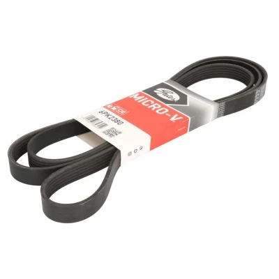 Kuva GATES Micro V 6PK2380 Moniurahihna 2380 6 Polyesteri, EPDM (eteenipropeeni dieeni kumi) MERCEDES BENZ: C sarja Sedan, W124 ML sarja, JAGUAR: