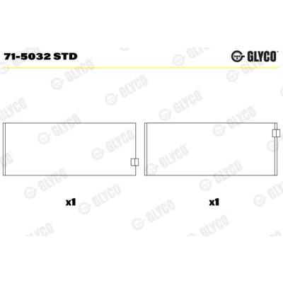 Kuva Glyco 71 5032 STD Kiertokangen laakeri