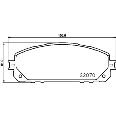 Kuva HELLA 8DB 355 023 391 Jarrupalat Tarvikkeilla JEEP: Cherokee V