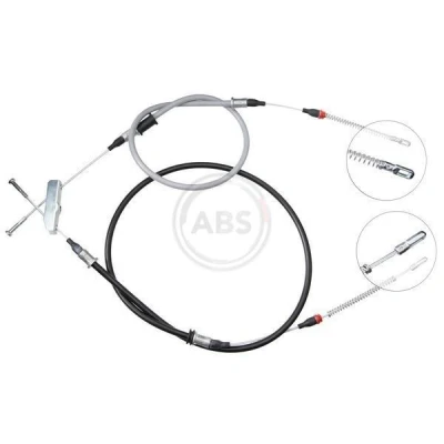 Kuva A.B.S. K11275 Käsijarruvaijeri 1272, 1676 Rumpujarru Oikean /vasemmanpuolinen ohjaus OPEL: Kadett E Sedan, NISSAN: Pick Up