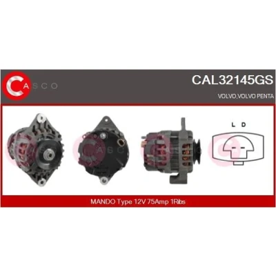 Kuva CASCO CAL15172AS Laturi 12V 80A FIAT: Ducato II Flatbed Kuorma auto/Alusta, Van, Bussi, CITROËN: Jumper I Xsara Farmari