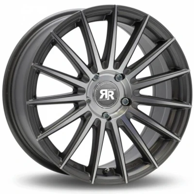 Kuva Racer Monza Gun Metal Machined Face 7.5x17 4/100 ET35 B73.1