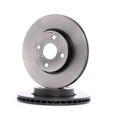 Kuva BREMBO COATED DISC LINE 09.A913.11 Jarrulevyt 258 22 4 tuuletettu sisältä pinnoitettu TOYOTA: Yaris II Hatchback, III Hatchback