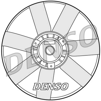 Kuva DENSO DER32005 Jäähdyttimen Tuuletin 350 200 SEAT: Leon I Hatchback, II AUDI: TT Coupe