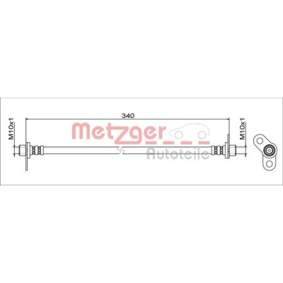 Kuva METZGER 4111745 Jarruletku Taka akseli, oikea, Sisempi 340 MITSUBISHI: ASX SUV