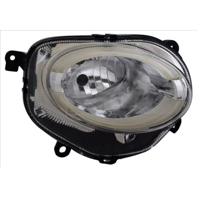 Kuva TYC 20 15501 06 2 Ajovaloumpio Oikea H7, W21W, LED Huomiovalolla Oikeanpuoleiselle liikenteelle LEDillä FIAT: 500 Hatchback