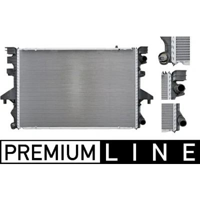 Kuva MAHLE ORIGINAL CR 583 000P Jäähdytin ajoneuvoille ilmastointilaitteella tai ilman 710 468 32 Jäähdytysrivat juotetut VOLKSWAGEN: Multivan 5 (7HM