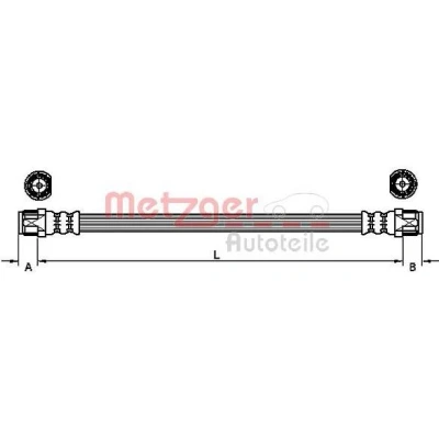 Kuva METZGER 4110224 Jarruletku 192 PEUGEOT: 207 Hatchback, SW