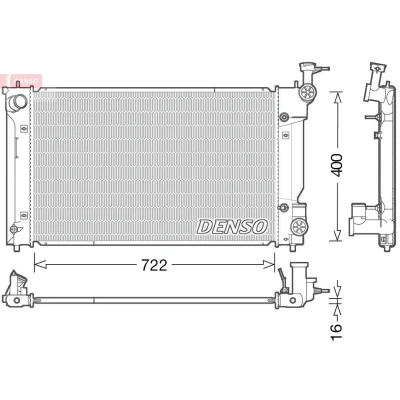 Kuva DENSO DRM50098 Jäähdytin 400 736 16