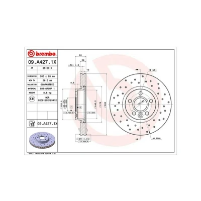 Kuva MAGNETI MARELLI 360406087602 Jarrulevyt 300, 300 28 5 63,6 rei&#039;itetty/tuuletettu sisältä VOLVO: V60 I, V70 3, XC70 II Farmari, FORD: MONDEO 4 Turnier