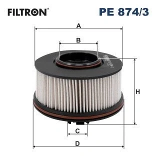 Kuva FILTRON PE 874/3 Polttoainesuodatin Suodatinpanos