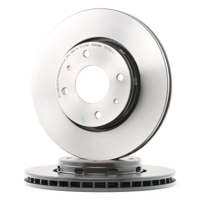 Kuva BREMBO COATED DISC LINE 09.7720.11 Jarrulevyt 281 24 4 tuuletettu sisältä pinnoitettu VOLVO: S40 I, V40 Farmari, MITSUBISHI: Carisma Sedan