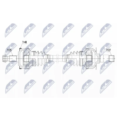 Kuva Vetoakseli, Taka akseli, oikea, vasen Mercedes benz C klass [W203], coupé [CL203], t model [S203], Clk [C2