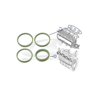 Kuva Tiivistesarja, imusarja seat, skoda, vw OE 036129717E, 036129717P, 04C129717B