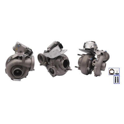 Kuva TURBO MOTOR PA75008018 Turboahdin Pakokaasuahdin, sähköisesti säädetty toimilaite (aktuaattori) Tiivisteillä BMW: 5 Touring, Sedan
