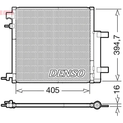 Kuva DENSO DCN15006 Ilmastoinnin Lauhdutin Vedenerottimella R 134a CHEVROLET: Spark
