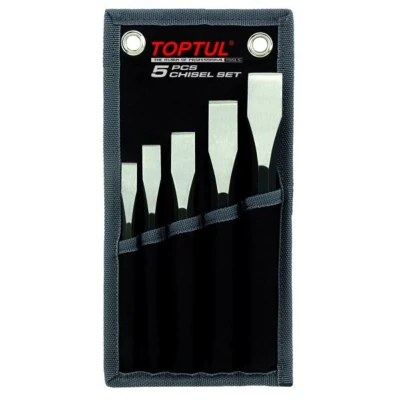 Kuva TOPTUL GPAQ0505 Taltta + tuurna sarja 10, 12, 15, 19, 22 5 10x140, 12x150, 15x160, 19x180, 22x200