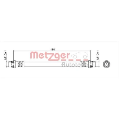 Kuva METZGER 4111797 Jarruletku Taka akseli, vasen, oikea, Sisempi 181