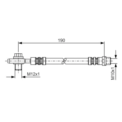 Kuva BOSCH 1 987 476 719 Jarruletku 190 M10x1 VOLKSWAGEN: Passat B5 Variant
