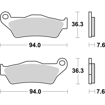 Kuva BREMBO 07BB04CC Jarrupalat Keraaminen