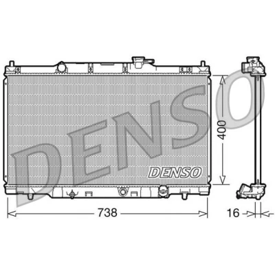 Kuva DENSO DRM40011 Jäähdytin Alumiini 400 738 16 HONDA: CR V 2
