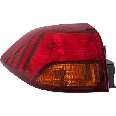 Kuva DIEDERICHS 6862191 Takavalot Vasen Uloin osa P21W, P21/5W Lampun kannalla, Johtosarjalla