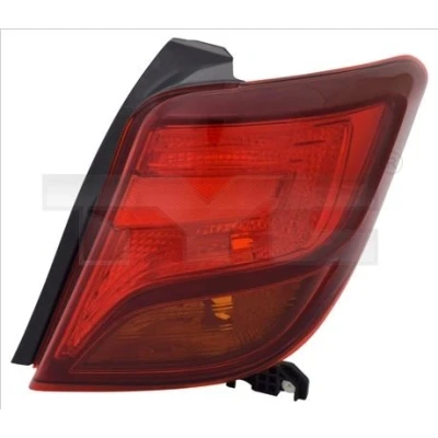 Kuva TYC 11 12847 01 2 Takavalot Oikea Ilman lampun kantaa TOYOTA: Yaris III Hatchback