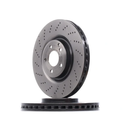 Kuva BREMBO COATED DISC LINE 09.B855.51 Jarrulevyt 344 32 5 rei&#039;itetty/tuuletettu sisältä pinnoitettu hiiliteräs Ruuveilla