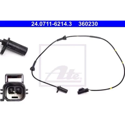 Kuva ATE 24.0711 6214.3 ABS Anturi 965 VOLVO: S60 I, V70 2, S80 I