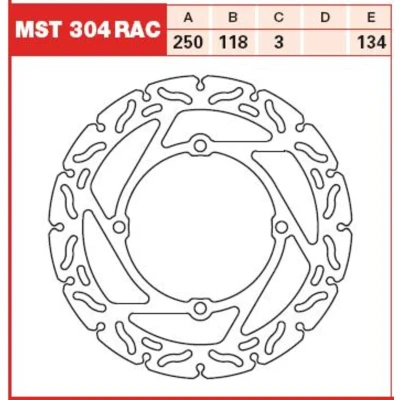 Kuva TRW Jarrulevy 3mm MST304RAC Jarrulevyt