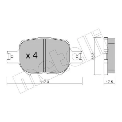 Kuva Jarrupalasarja, levyjarru METELLI 22 0614 0