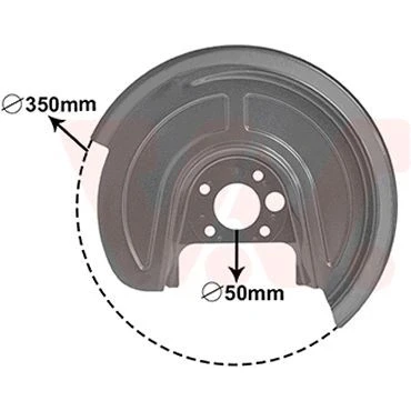 Kuva VAN WEZEL 5892373 Jarrukilpi Taka akseli, vasen VOLKSWAGEN: Golf 4, 4 Variant, Bora Sedan, SKODA: Octavia I Hatchback, SEAT: Leon Hatchback