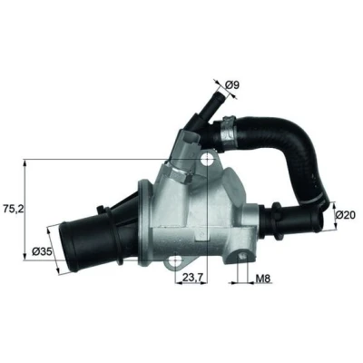 Kuva BEHR THERMOT TRONIK TI 146 88 Termostaatti FIAT: Stilo Hatchback