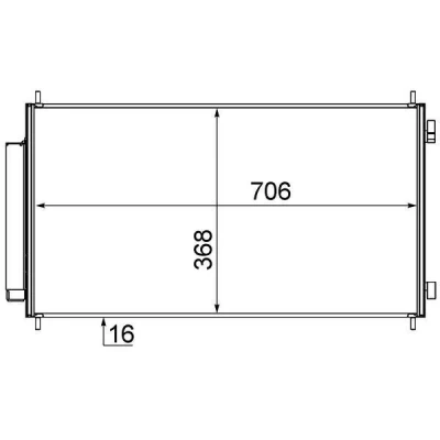 Kuva MAHLE ORIGINAL AC 719 000S Ilmastoinnin Lauhdutin Vedenerottimella 706 HONDA: CR V 3