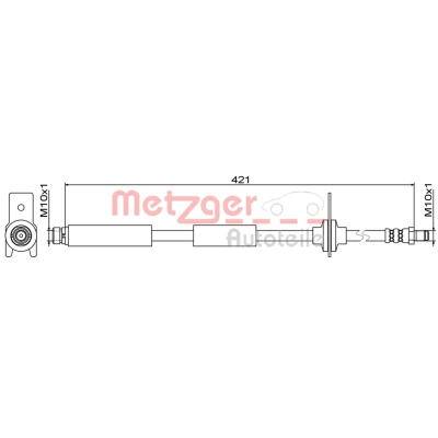 Kuva METZGER 4111814 Jarruletku Taka akseli, vasen, oikea 421