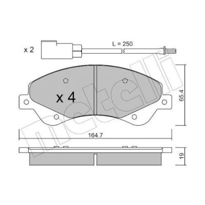 Kuva Jarrupalasarja, levyjarru METELLI 22 0679 0