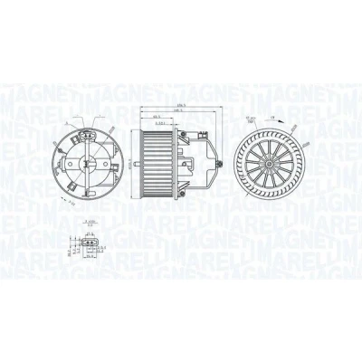 Kuva MAGNETI MARELLI 069412371010 Sähkömoottori, Sisätilanpuhallin 12