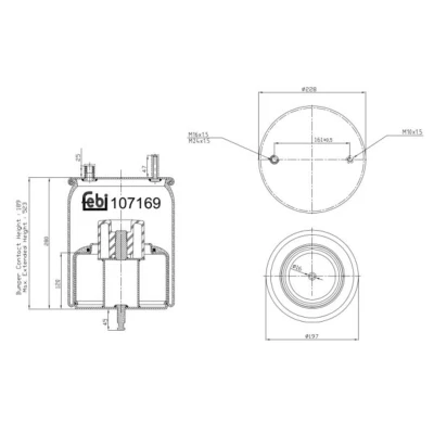 Kuva FEBI BILSTEIN 107169 Metallipalje, ilmajousitus