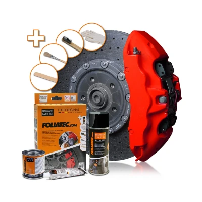 Kuva FOLIATEC 2175 Jarrusatulamaali aerosoli 400, 125, 50 Punainen, Matta