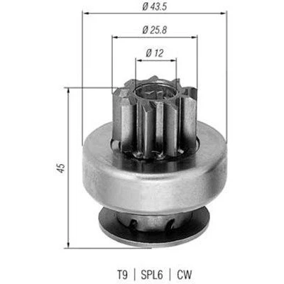 Kuva MAGNETI MARELLI 940113020237 Hammaspyörä, käynnistys