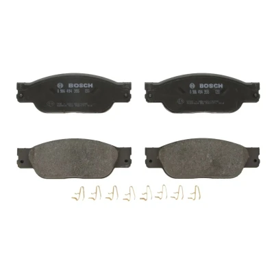 Kuva BOSCH 0 986 494 355 Jarrupalat Low Metallic Huudonvaimennuspellillä, asennusohjeella JAGUAR: S Type, XJ Sedan